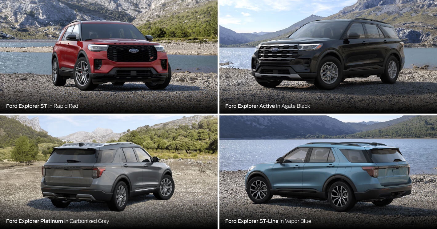 2025 Ford Explorer Colors