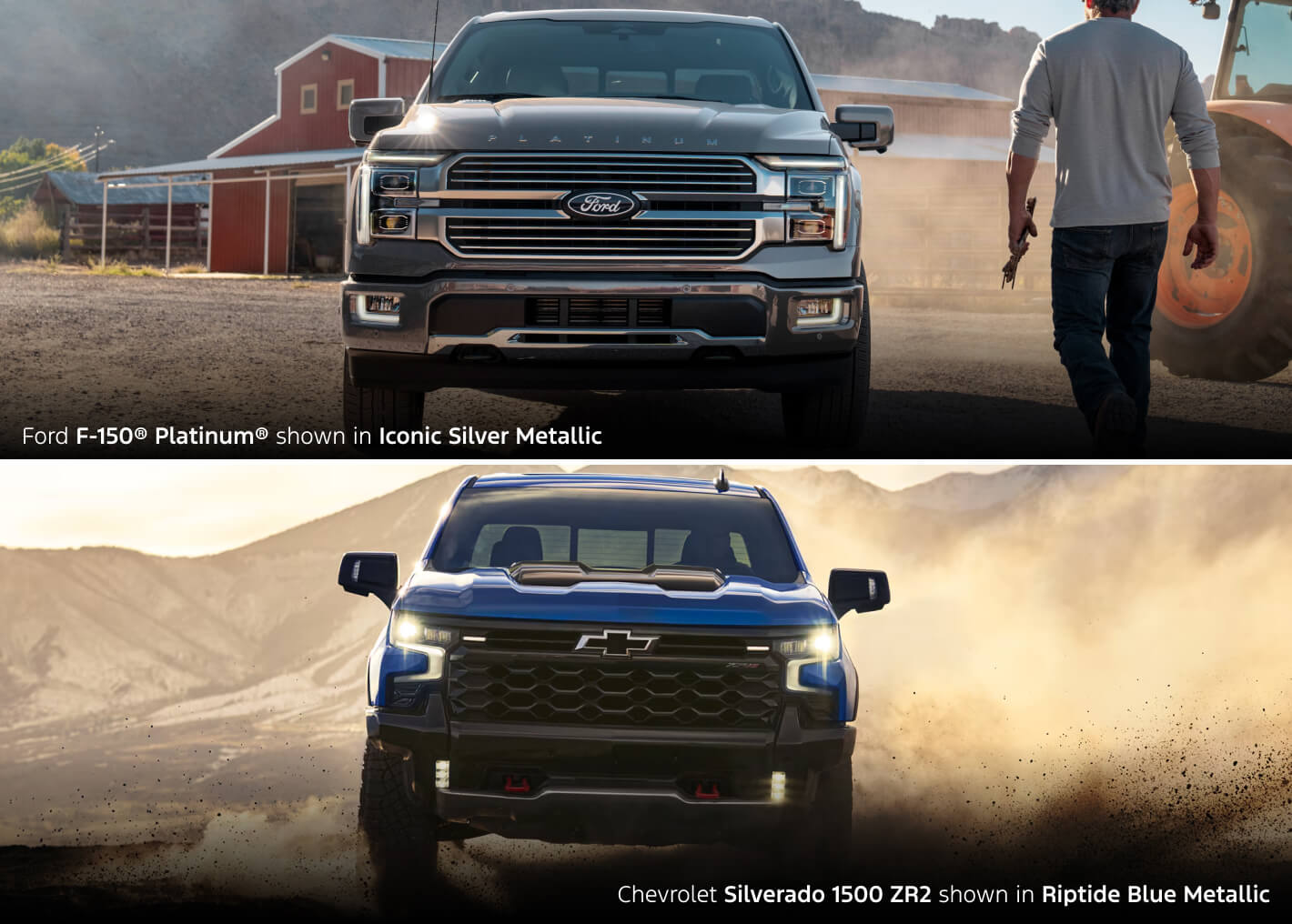 2026 Ford F-150 vs. 2026 Chevy Silverado 1500 Trims & Configurations