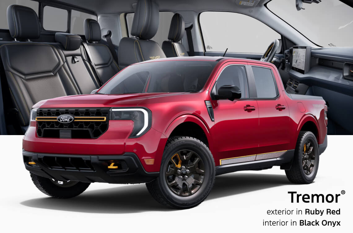 2025 Ford Maverick Tremor in ruby red